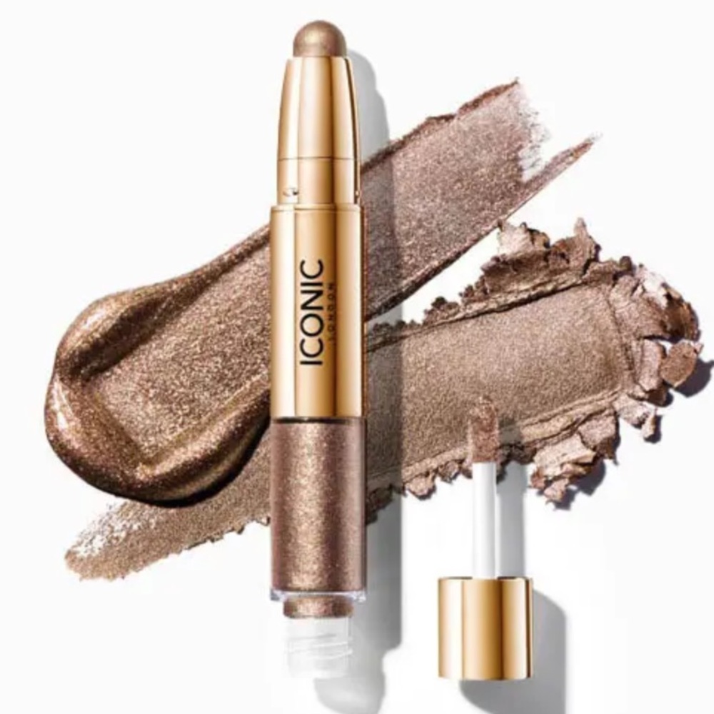 Iconic London, GLAZE CRAYON 🖍️ AND LIQUID Eyeshadow ON THE Other END.